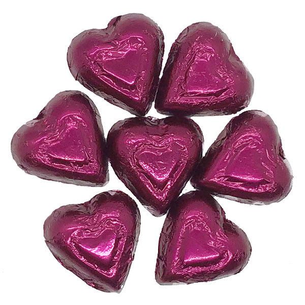 72% Dark Chocolate Foiled Hearts